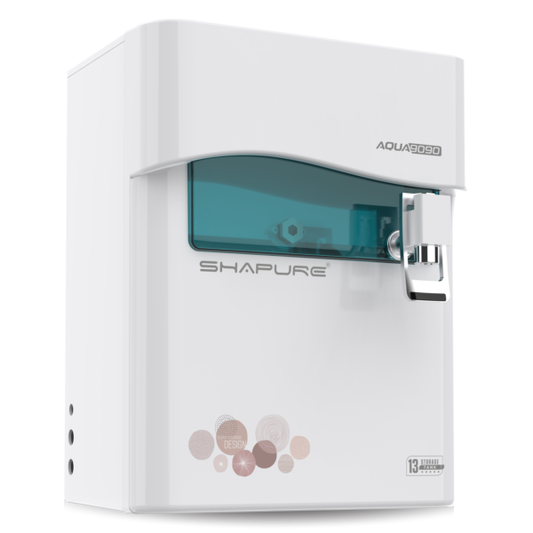 Shapure Aqua 9090 Copper RO Water Purifier (RO+UV+mTDS+Copper) | Advanced 7-Stage Water Filtration | 13L Capacity (Green)