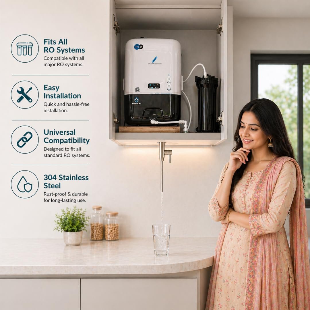 3/8 inch RO faucet connector and installation fittings